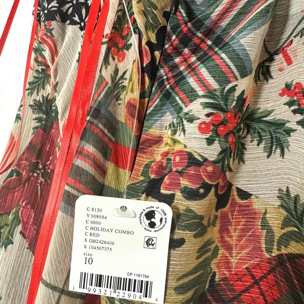 Free People ‘Tis The Season Patchwork Maxi Dress size 10 NWT